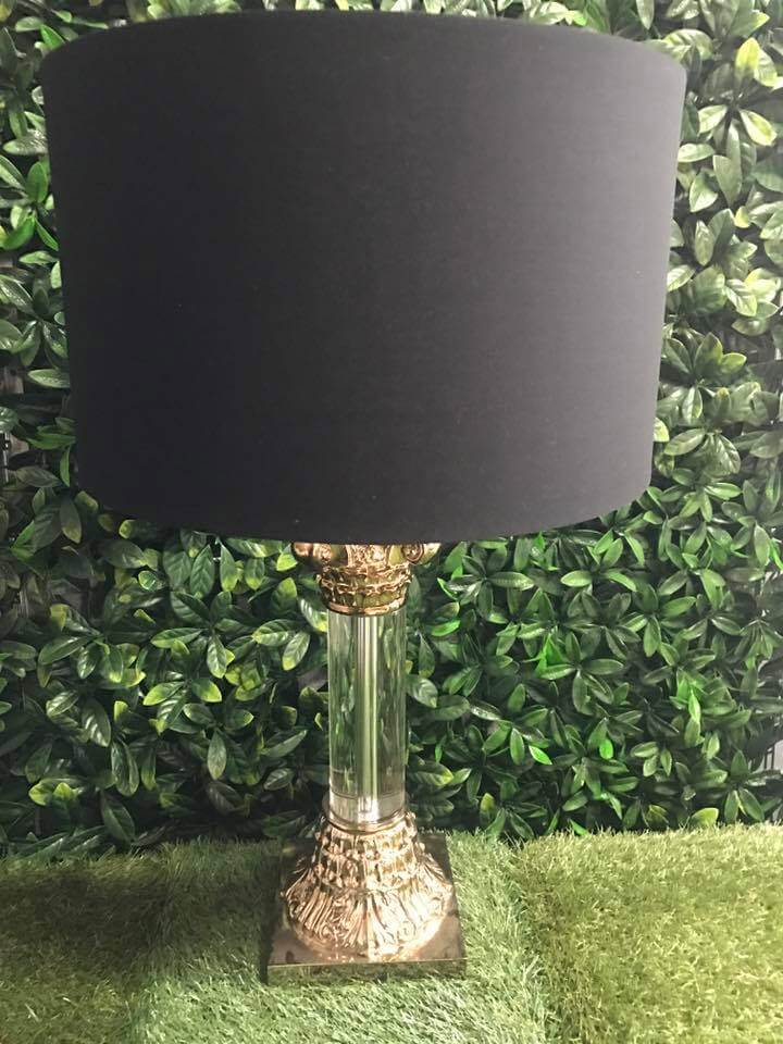 Gold and crystal deals lamp